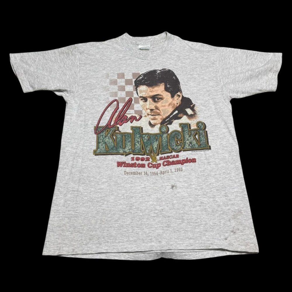 Vintage 1992 Alan Kulwiki Winston Cup Champion Shirt Adult Large‎